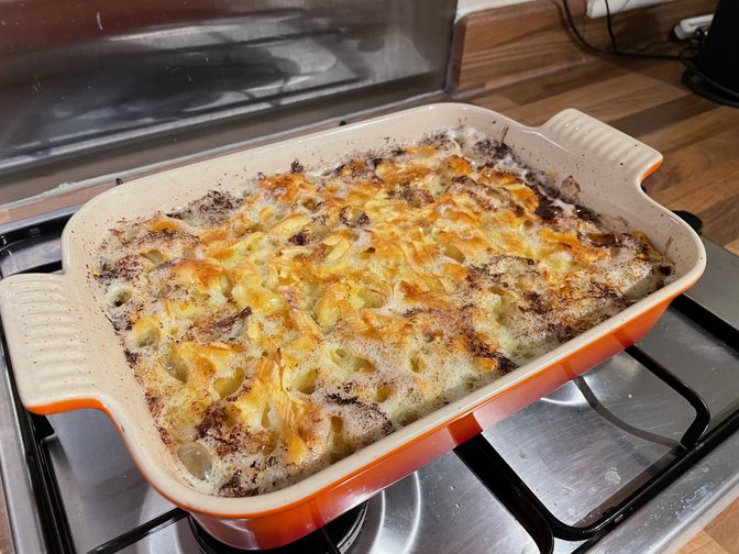 Homemade tartiflette