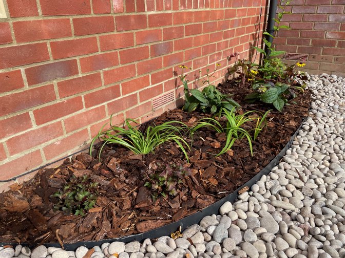 New front garden flowerbed